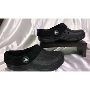 Crocs Lined Clog Shoes Black Unisex Men sz 4 Women sz 6